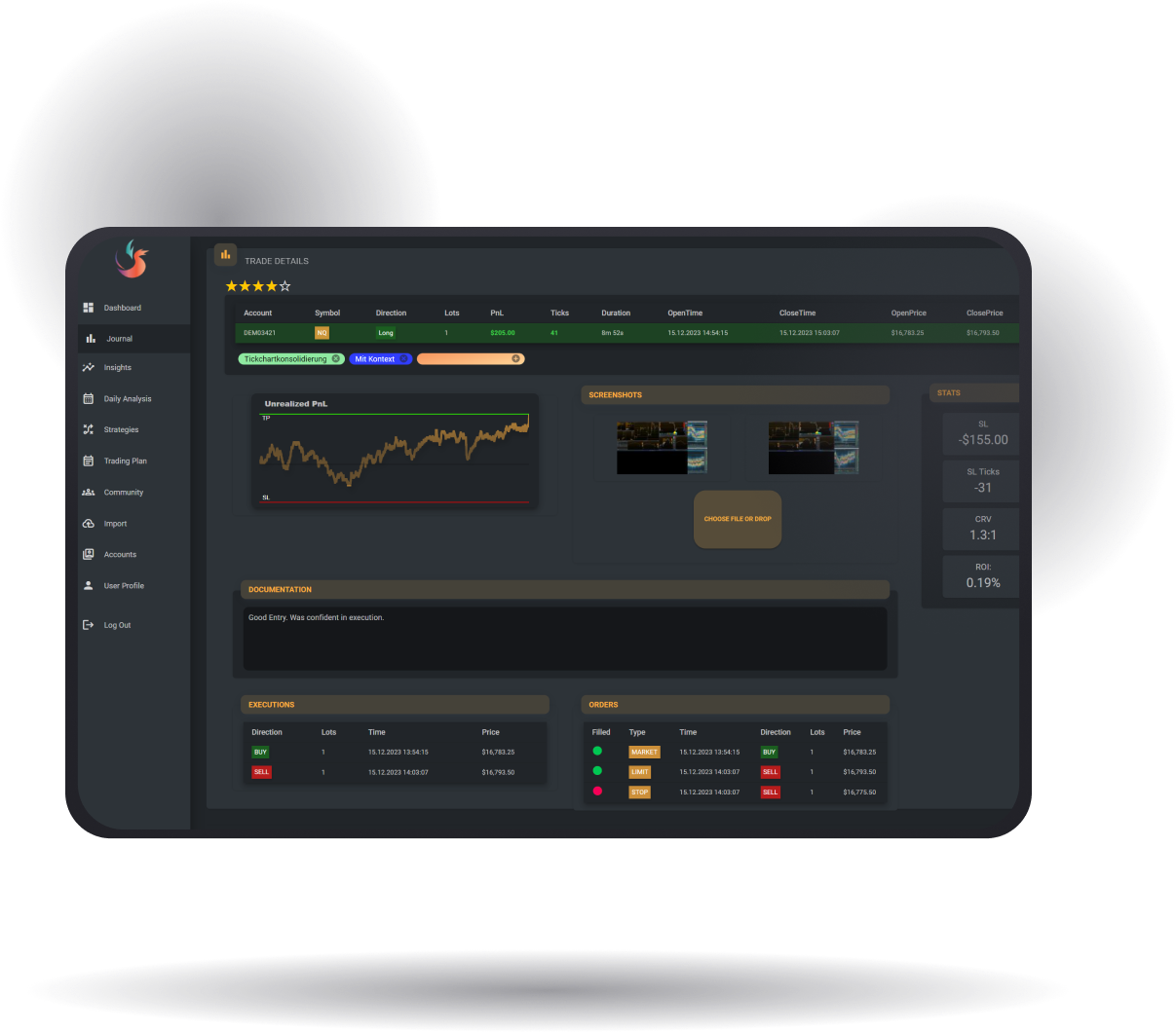 TradeTracer Screenshot