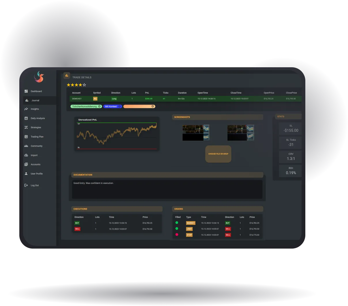 TradeTracer Screenshot